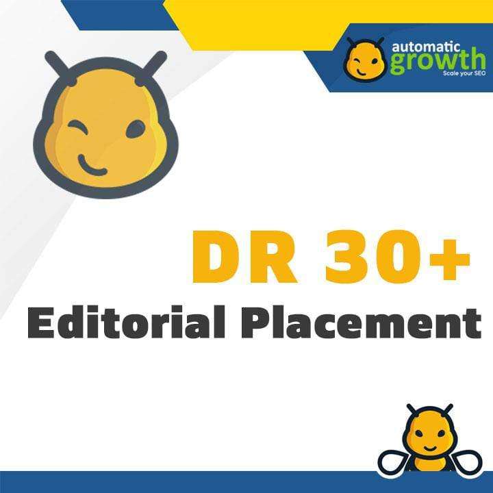 DR 30+ Editorial Placement